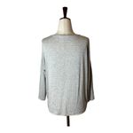 Mango ‎ MNG Solid Gray Drop Shoulder V Neck Oversized Top Size XS Photo 1