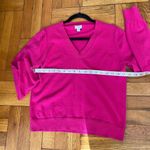 J.Crew  | Cotton / Cashmere relaxed V-neck sweater - Pink, Size M  Photo 1