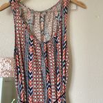 Lucky Brand  Aztec soft cotton belted tank dress Photo 2