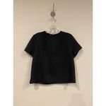 Spanx  The Perfect Funnel Shirt Womens Medium Gray Short Sleeve Top Back Zip Pont Photo 1