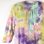 Kensie Medium Jacket Carnival Camouflage Handmade Tie Dye Yellow Purple 243 Photo 4