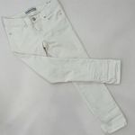 EXPRESS  Cropped Skinny Jeans in White Photo 0