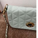 Forever 21 NWT faux leather seafoam green quilted chain strap Crossbody purse Photo 1