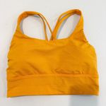 Lululemon Energy Longline Bra Medium Support Athletic Workout Gym Lounge Orange Photo 0