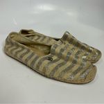 Michael Michael Kors Kendrick slip on espadrille‎ shoes size 7.5 Silver Photo 1