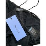 Mugler Mesh Bodycon Skirt in Black 34 New Cutout Midi Draped womens Size undefined Photo 9