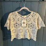 Rebellion  Cream Crochet Women's Top Photo 0