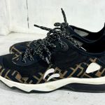 Fendi FF Freedom Patchwork Low Top Technical Mesh Sneakers Black Tobacco 39 / 9 Photo 8