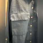 Casa Cabana long sleeve roll tab ladies Bethany blue shirt size Large Photo 5