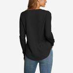 Eddie Bauer ✨HP✨Myriad Striped Thermal-Jersey Mix Henley✨ Photo 1