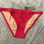 J.Crew Dark Pink Textured Ribbed Bikini Swim Bottom S Photo 0