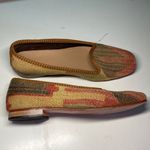 Wool Kilim Womens Size 39 US 8.5 Earthtone Multicolor Loafers Red Photo 1