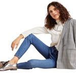 Anthropologie Pilcro Letterpress Chic Denim Blue Stretch Women's Jeans 25 Photo 0