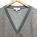 Derek Lam 10 Crosby Cropped Sweater Top Speckled V Neck Wool Blend Gray Size 4 Photo 3