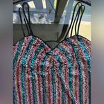 Lovers + Friends  Sequin Double Spaghetti Strap Mini Dress Multicolor Size Large Photo 9