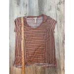 Matilda Jane  Striped Short Sleeve Scoop Neck Top Women's Casual‎ Summer Basic Photo 5