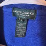 Lauren Jeans Co Ralph Lauren Petite Large Blue Hoodie Jacket 100% Cotton Vintage Size undefined Photo 1