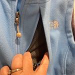 The North Face  Windwall Fleece Vest Women's Size L G Blue Zip Up Pockets Warm Photo 4