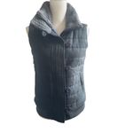 Patagonia Women’s Vagabunda Quilted Fleece Neck Puffer Vest Dark Gray S Photo 3