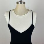 ALC Frank A.L.C. Aviana Layer-Effect Stretch Ribbed Knit Mini Dress Black Photo 1