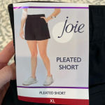 Joie NWT  linen blend shorts black‎ size extra large XL Photo 1