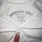 Aeropostale White Notched Crop Top Photo 1