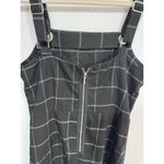Bebop  Black Grid Plaid‎ Mini Dress Schoolcore Grommet Straps Zipper Back Women S Photo 5
