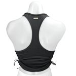 Alala Women's Black Sleeveless Racerback Ruched Sides Pullover Crop Tank Top S Photo 1