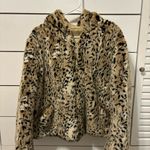 Vintage Giacca Cheetah Leopard Fur Jacket Tan Size M Photo 1