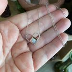 Sterling Silver 6 Way Change Love Heart Double Side Australian Crystal Necklace Photo 2