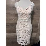 Lulus Lulu’s White Crochet Lace Dress Sz Small Hoco Prom Party Cocktail Photo 9