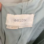 BHLDN Diana Sage green mint gown ruffle slit med Photo 9