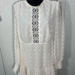 Love X Design Rina Long Sleeve Dotted Chiffon Lace Trim Dress Size Mediu… Size M Photo 2