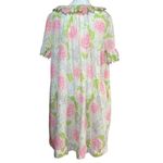 Vintage Komar‎ Petal Nightgown Robe Peignoir Floral Lightweight USA Size Small Tan Photo 2