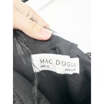 Mac Duggal 68147 Black Feather Trim One Shoulder Draped Midi Dress Size 10 NWT Photo 5