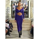 ALAÏA 3d Velvet Top in Ultraviolet 42 New Womens Cropped Knit Blouse Purple Size undefined Photo 15