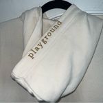 Playground Active Coco Sweatshirt in Cream with Gold Embroidery on Hood + Front Size M Photo 7