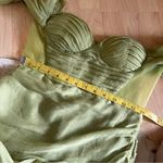 MISS CIRCLE Sirene Olive Pleated‎ Off Shoulder Balloon
Sleeves Dress Size Small Green Photo 8