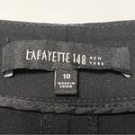 Lafayette 148  New York Womens Size 10 Black Menswear Virgin Wool Elastane‎ Pant Photo 1