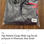 FIGS  Rafaela Cargo Wide Leg Jumpsuit in Charcoal size Petite Small Photo 11