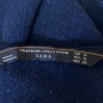 ZARA Blue White Ruffle One Shoulder Sleeveless Cami Camisole Crop Tank Top Sz M Photo 2