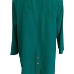 Soft Surroundings  Size L Bar Harbor Gauze Top Shirt Green Style 2CD36 Photo 1