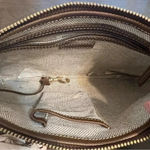 Dooney & Bourke Monogram Slim Zip Top Shoulder Bag Brown Taupe Leather Mocha Photo 10