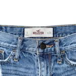 Hollister VTG Y2K Low Rise Micro Mini Denim Jean Shorts Distressed Size 0 / 24 Photo 4