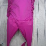 Spanx Fuchsia One Piece Halter Style Swimwear Photo 7