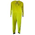 Dr. Seuss  Grinch Women's Jumpsuit Pajama Costume with Grinch Face on Hood Size M Photo 5