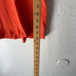 Maurice's  XL Y2k Orange Ribbed Short Sleeve Top‎ V Neck Lace Trim School Photo 6