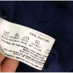 Kelso Navy Blue High Rise Paper Bag Shorts Size M Photo 4