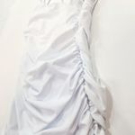 superdown  Lisa Ruched Mini Dress in White Medium Photo 5