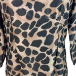 Rebecca Taylor Leopard Silk Shift Dress 10 Mobwife NWT Chocolate Animal Print Photo 3